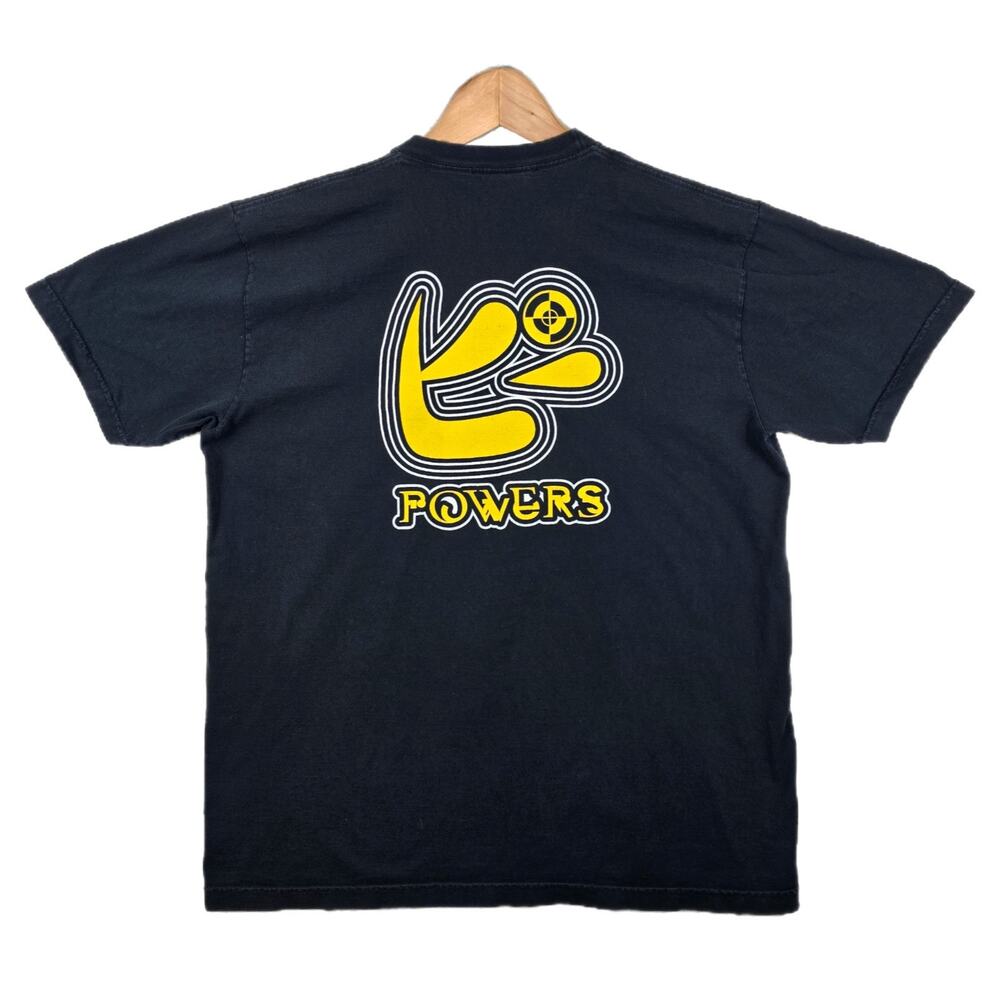 Powers Supply Black Shirt Mens XL Logo Skate Streetwear Stained